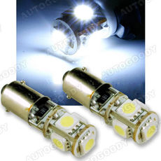  Error Free BA9s 64132 H6W LED Light Bulbs With Load Resistors For European Cars