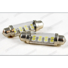 41mm White Festoon LED Bulbs 8-SMD