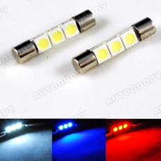 1.2" LED Bulbs 3-SMD for Sun Visor Vanity Mirror Lights