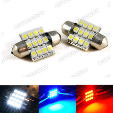 Super Bright 1.25" 31mm Festoon LED Bulbs 12-SMD 3022 3175 DE3175