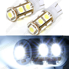 T10 White LED Bulbs for Backup Reverse Lights 9-SMD