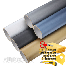 Brushed Aluminum Vinyl Film Wrap Sticker Decal DIY Bubble Free Air Release