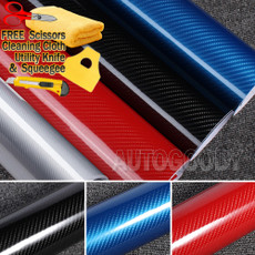 5D Premium HIGH GLOSS Carbon Fiber Vinyl Film Wrap Bubble Free Air Release