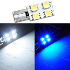 1 x T10 Wedge LED Light Bulb with Built-in Load Resistors 4-SMD