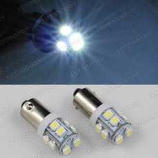 BA9 LED Bayonet Bulbs 10-SMD BA9s 64132 H6W